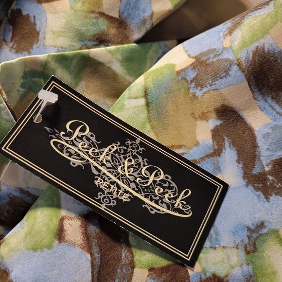 Peck & Peck open front jacket Women's petite small 100% silk NWT - Picture 6 of 7